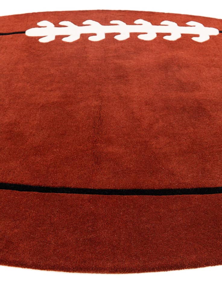 Detail image of 6' x 10' Playtime Kids Wool Oval Rug