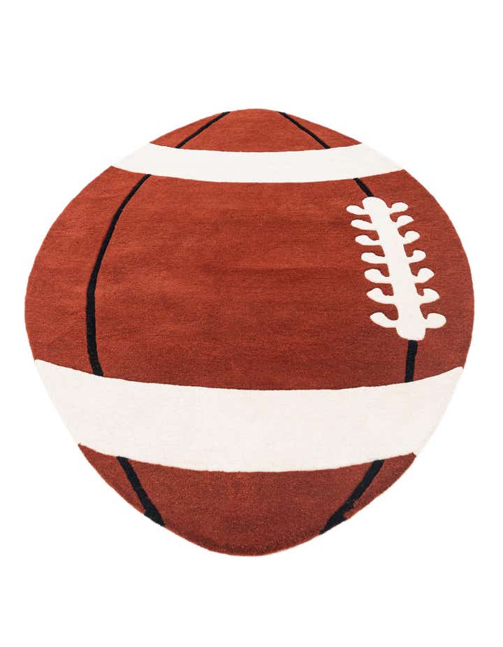 4' 6 x 7' 8 Playtime Kids Wool Oval Rug