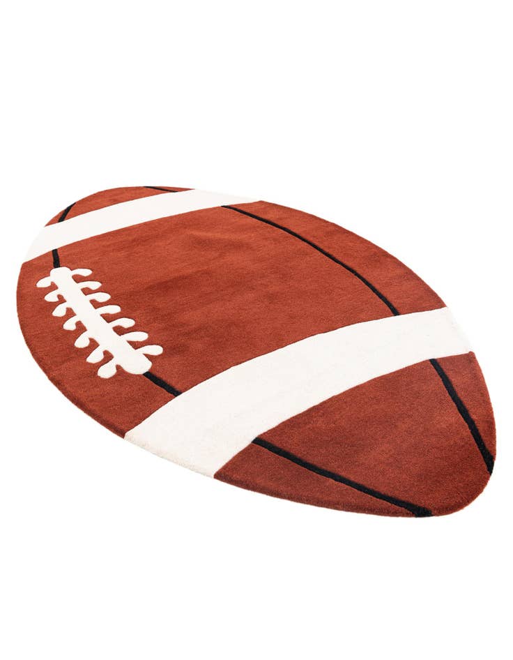 Detail image of 4' 6 x 7' 8 Playtime Kids Wool Oval Rug