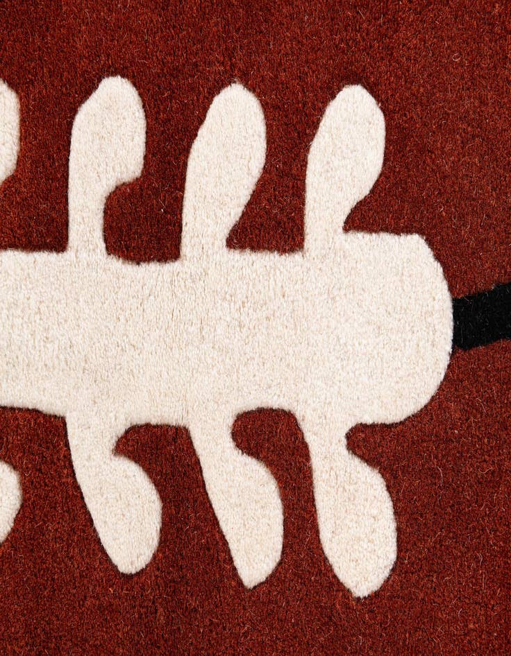 Detail image of 4' 6 x 7' 8 Playtime Kids Wool Oval Rug