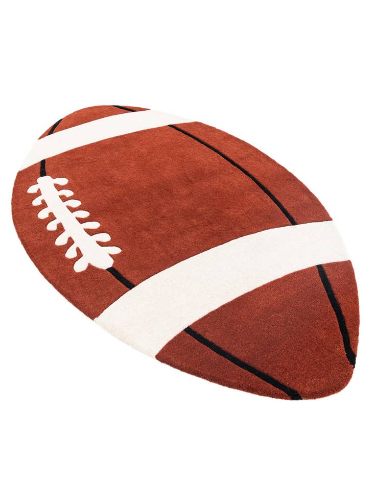 Detail image of 3' 9 x 6' 5 Playtime Kids Wool Oval Rug