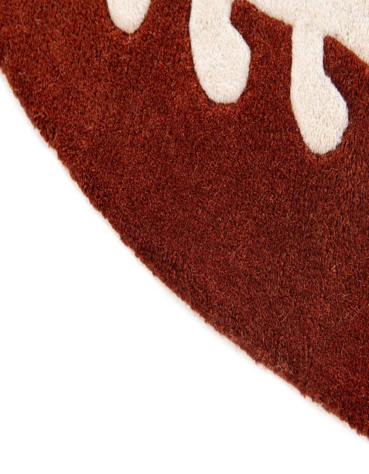 Detail image of 3' 9 x 6' 5 Playtime Kids Wool Oval Rug