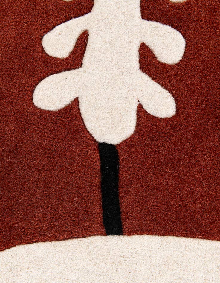 Detail image of 3' 9 x 6' 5 Playtime Kids Wool Oval Rug