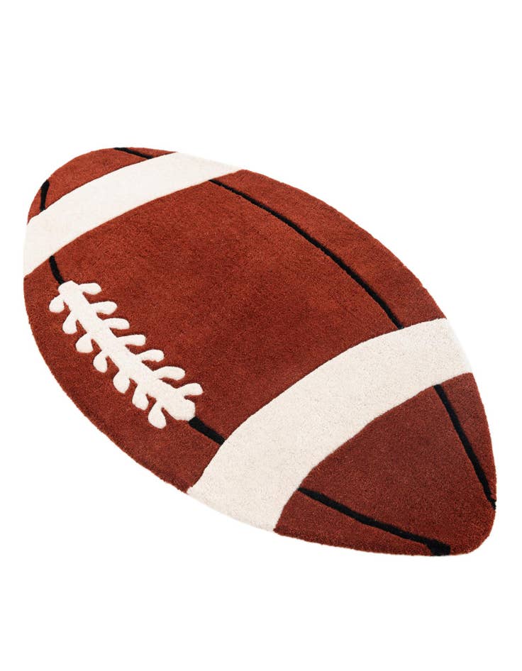 Detail image of 2' 4 x 4' Playtime Kids Wool Oval Rug