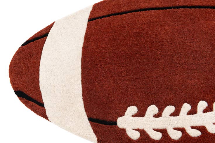 Detail image of 70cm x 120cm Playtime Kids Wool Alfombra Óvalo