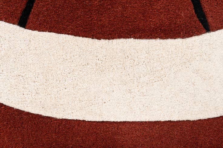 Detail image of 70cm x 120cm Playtime Kids Wool Alfombra Óvalo