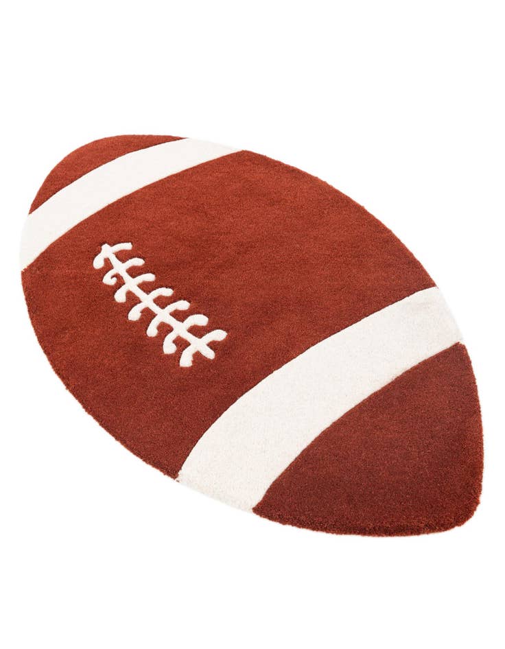 Detail image of 2' 3 x 4' Playtime Kids Wool Oval Rug