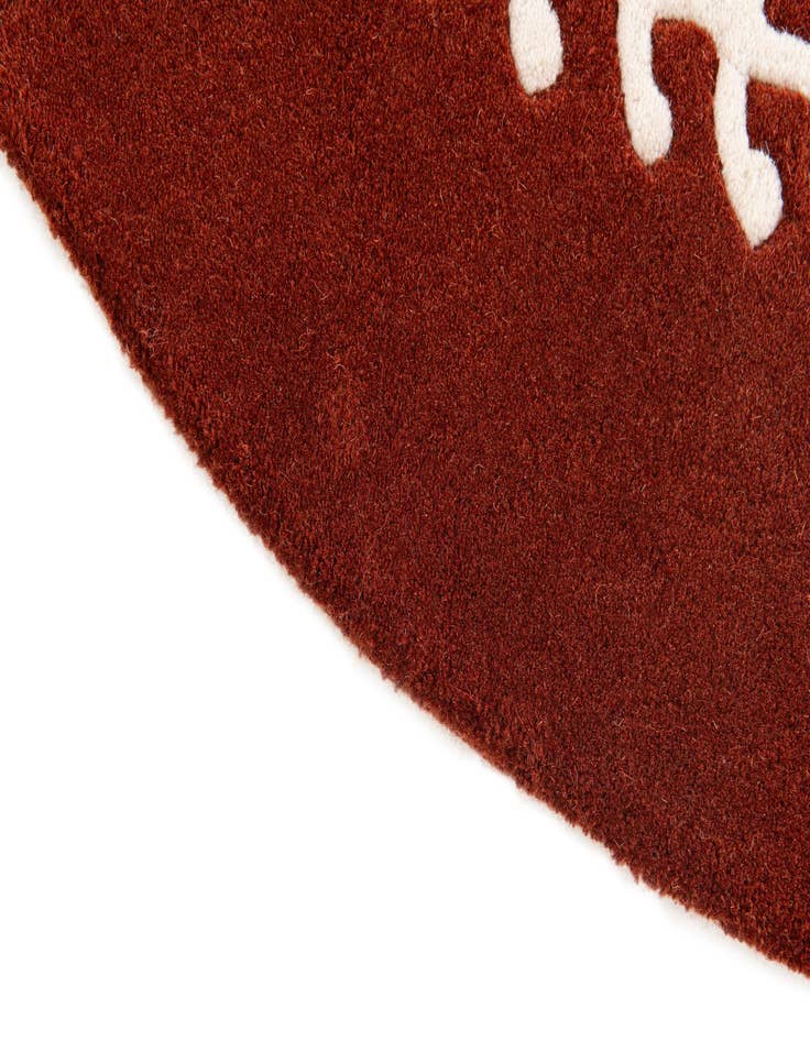 Detail image of 2' 3 x 4' Playtime Kids Wool Oval Rug