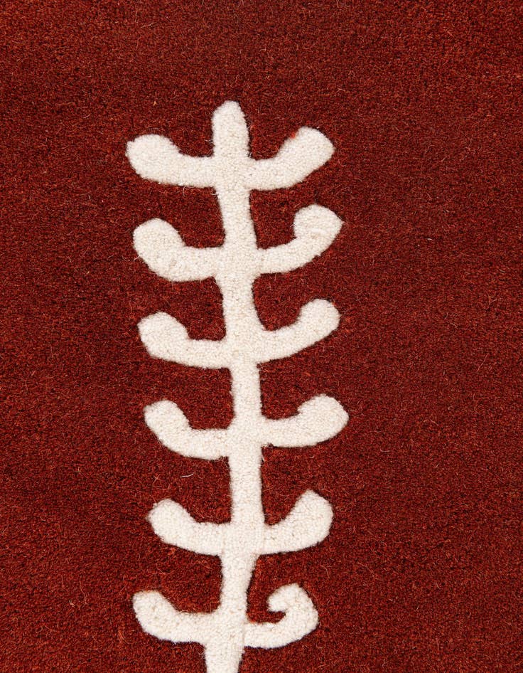 Detail image of 2' 3 x 4' Playtime Kids Wool Oval Rug