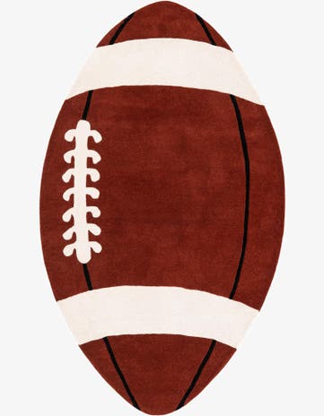 4' 6 x 7' 8 Playtime Kids Wool Oval Rug