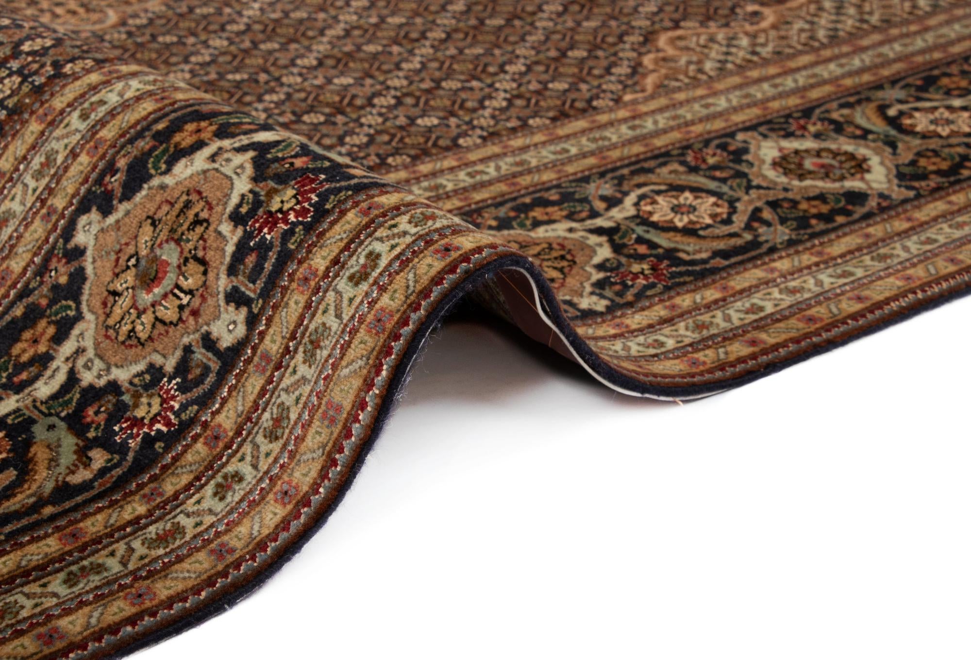 6' 6 x 9' 8 Tabriz Mahi Oval Rug