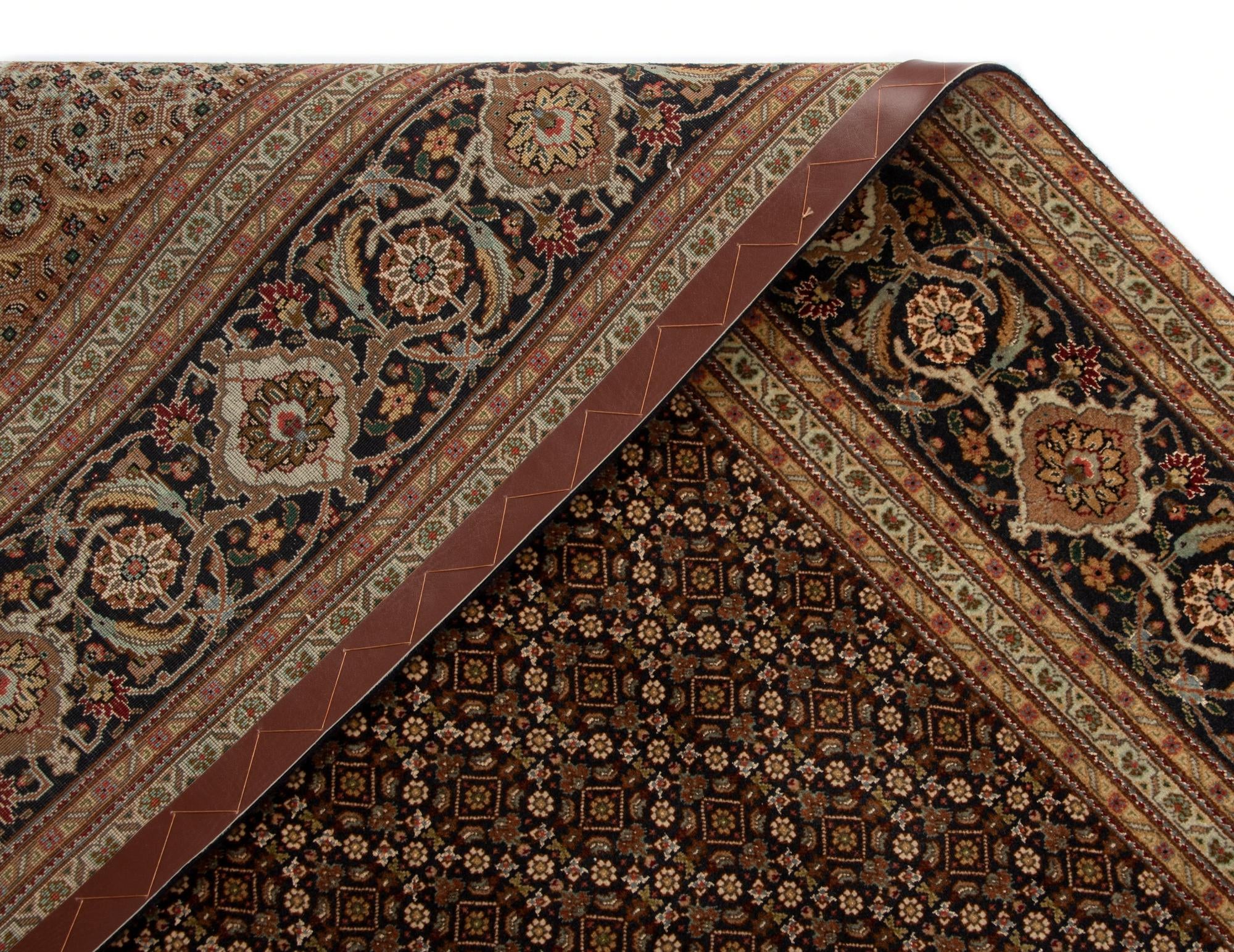 6' 6 x 9' 8 Tabriz Mahi Oval Rug