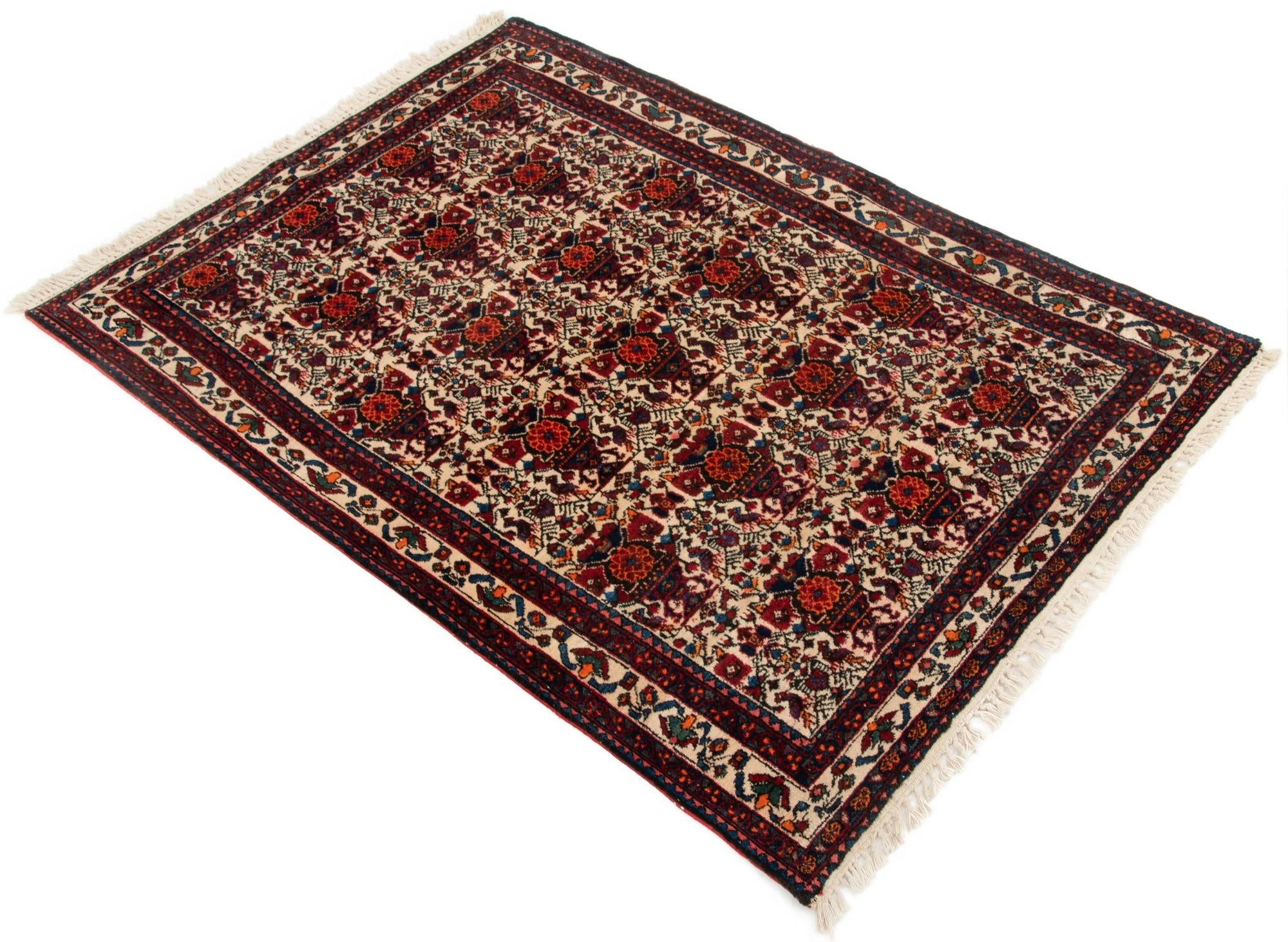3' 7 x 5' 1 Hand Knotted Abadeh Persian Rug