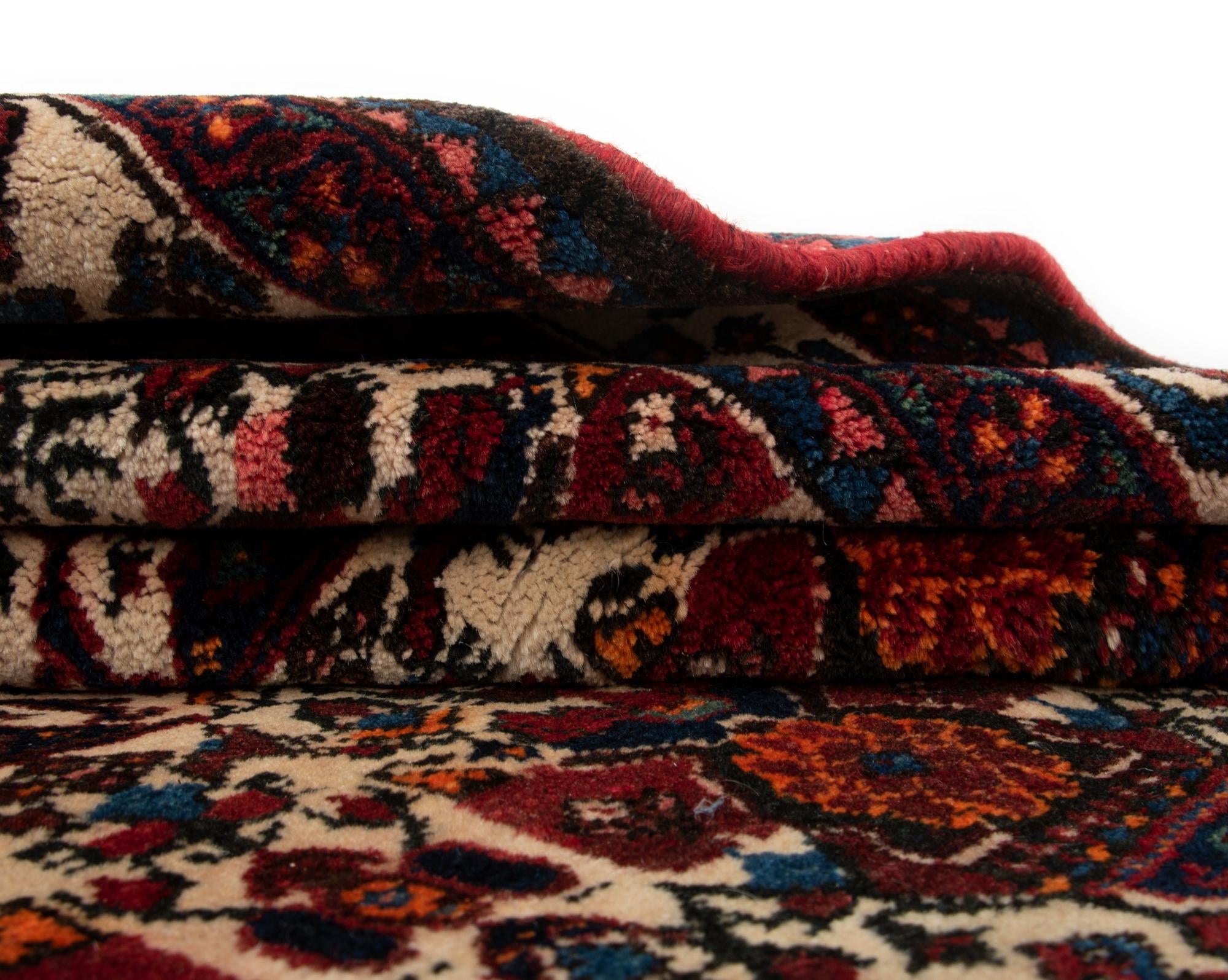3' 7 x 5' 1 Hand Knotted Abadeh Persian Rug
