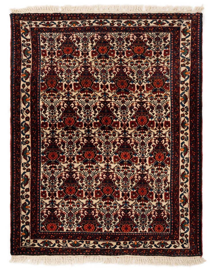 Detail image of 3' 7 x 5' 1 Hand Knotted Abadeh Persian Rug