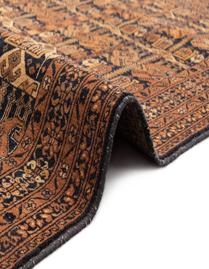 Detail image of 4' x 6' 2  Hand Knotted Afghan Akhche Wool Rug