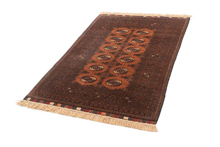 Detail image of 3' 10 x 6' Hand Knotted Afghan Akhche Wool Rug