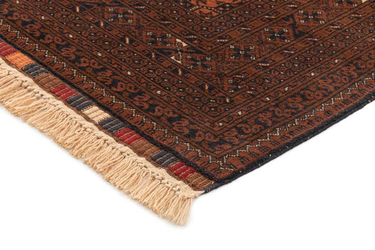 Detail image of 3' 10 x 6' Hand Knotted Afghan Akhche Wool Rug