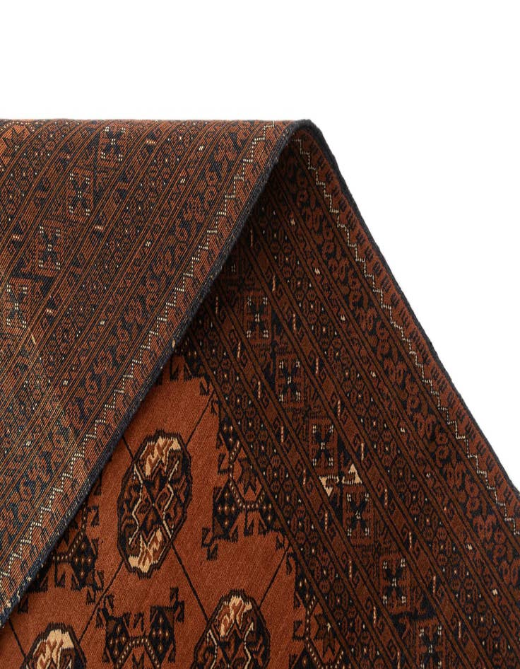 Detail image of 3' 10 x 6'  Hand Knotted Afghan Akhche Wool Rug