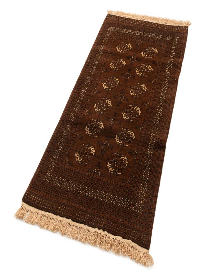 Detail image of 3' 4 x 6' 5 Hand Knotted Afghan Ersari Wool Rug