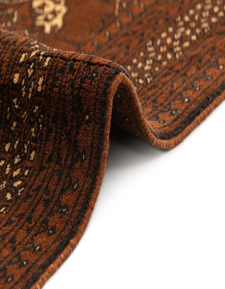 Detail image of 3' 4 x 6' 5  Hand Knotted Afghan Ersari Wool Rug