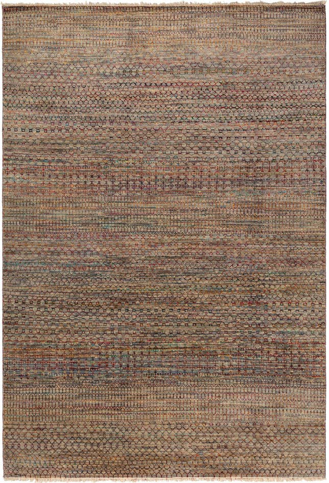 Detail image of 6' 8 x 9' 11 Agra Wool Rug
