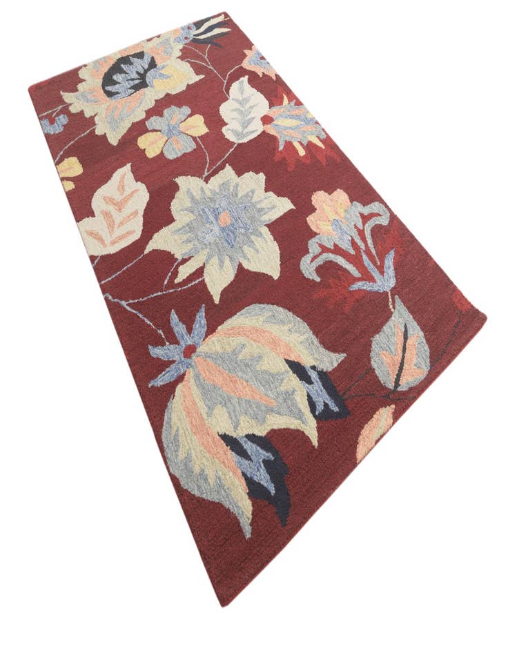 Detail image of 5' x 8' Agra Wool Rug