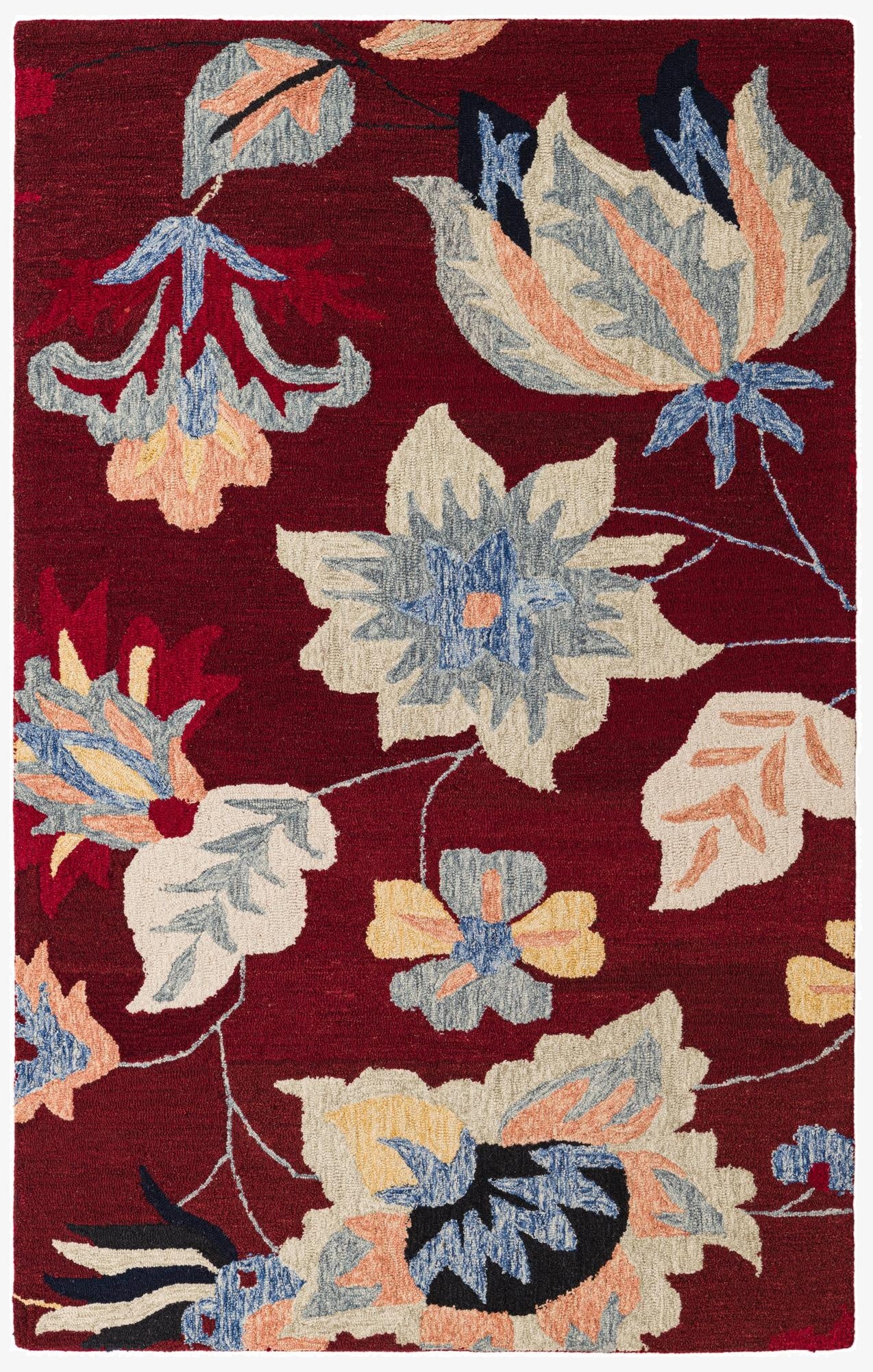  5' x 8' Agra Wool Rug