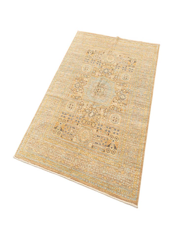 Detail image of 5' 1 x 6' 8 Hand Knotted Amina Rug