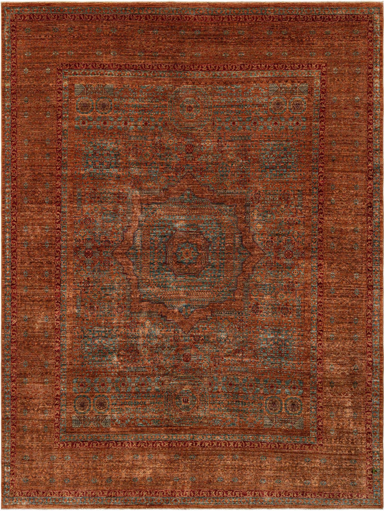 8' x 10' 3 Hand Knotted Amina Rug
