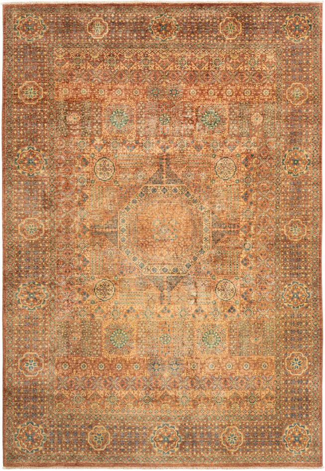 Detail image of 6' 8 x 10' Hand Knotted Amina Rug