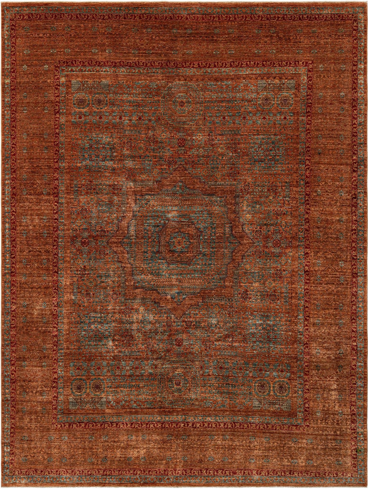 8' x 10' 3 Hand Knotted Amina Rug