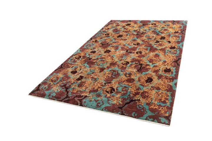 6' 2 x 9' 6 Hand Knotted Anar Rug