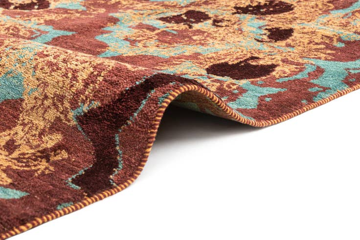 Detail image of 6' 2 x 9' 6 Hand Knotted Anar Rug