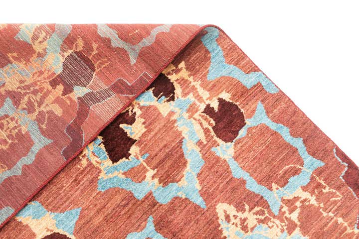 6' 3 x 9' 11 Hand Knotted Anar Rug