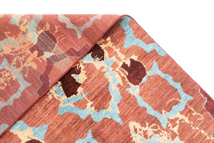 Detail image of 6' 3 x 9' 11 Hand Knotted Anar Rug