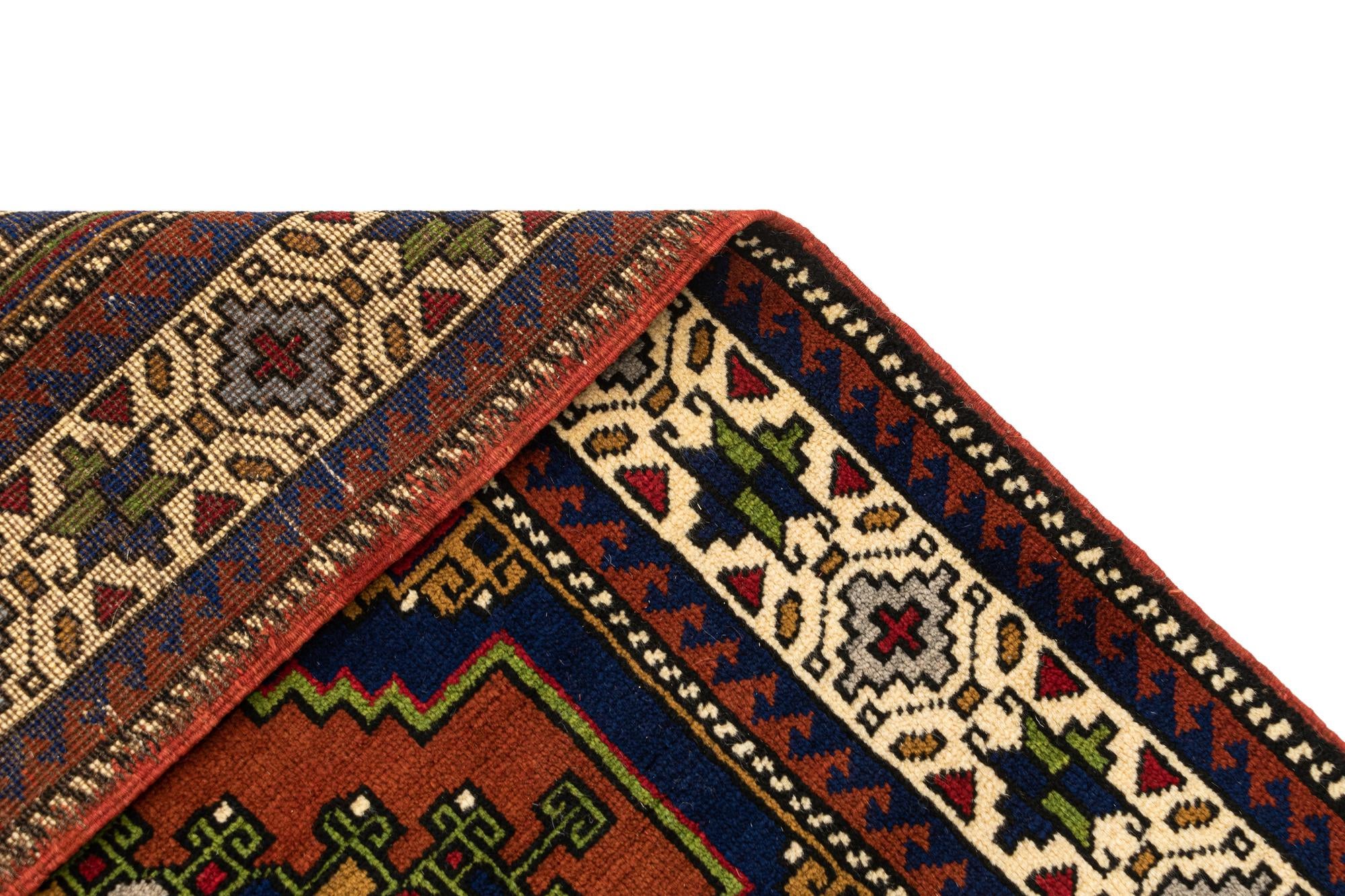 3' 8 x 6' Hand Knotted Anatolian Wool Rug