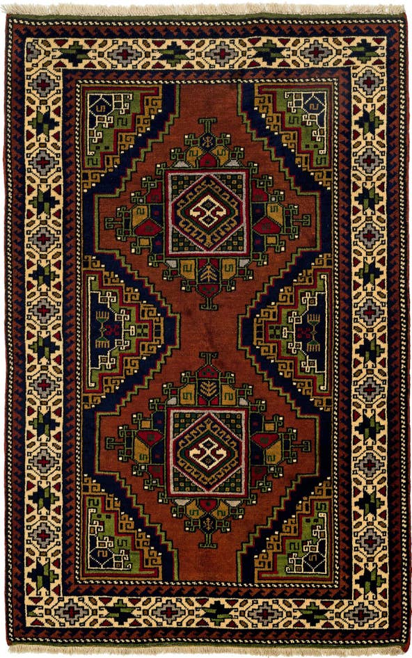 Detail image of 3' 8 x 6' Hand Knotted Anatolian Wool Rug