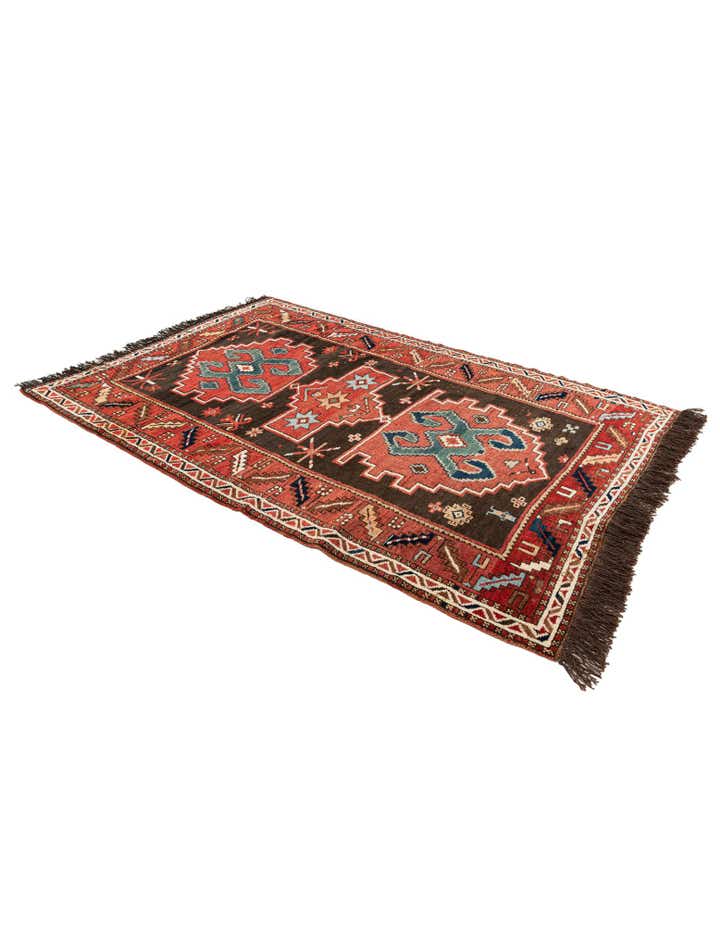 4' 4 x 6' 6 Hand Knotted Anatolian Wool Rug