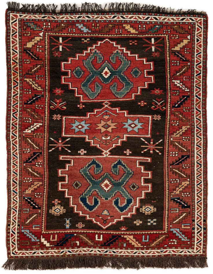 Detail image of 4' 4 x 6' 6 Hand Knotted Anatolian Wool Rug