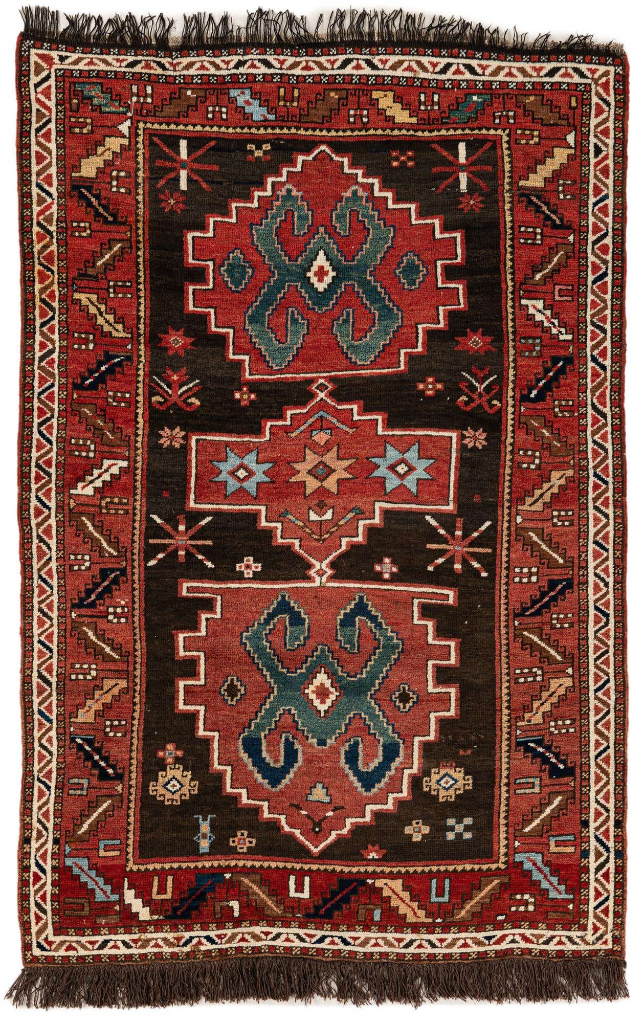4' 4 x 6' 6 Hand Knotted Anatolian Wool Rug