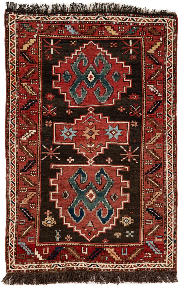 4' 4 x 6' 6 Hand Knotted Anatolian Wool Rug