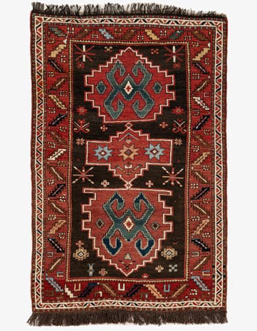 4' 4 x 6' 6 Hand Knotted Anatolian Wool Rug