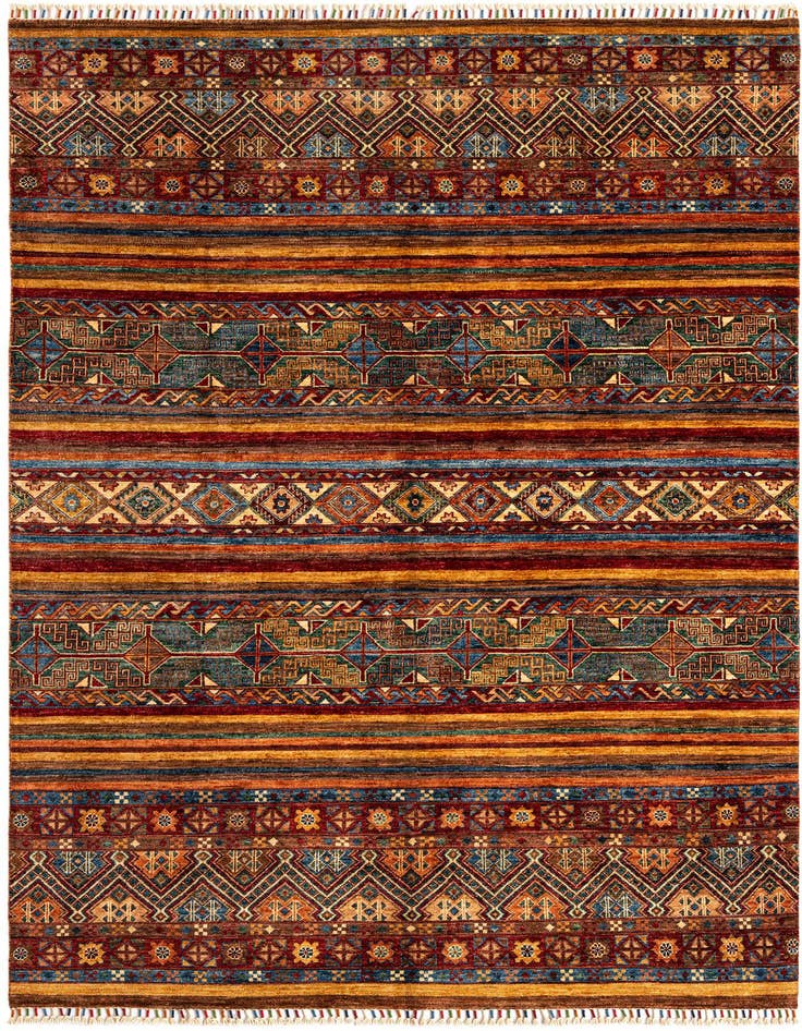 Detail image of 5' 5 x 8' Ariana Ziegler Wool Rug