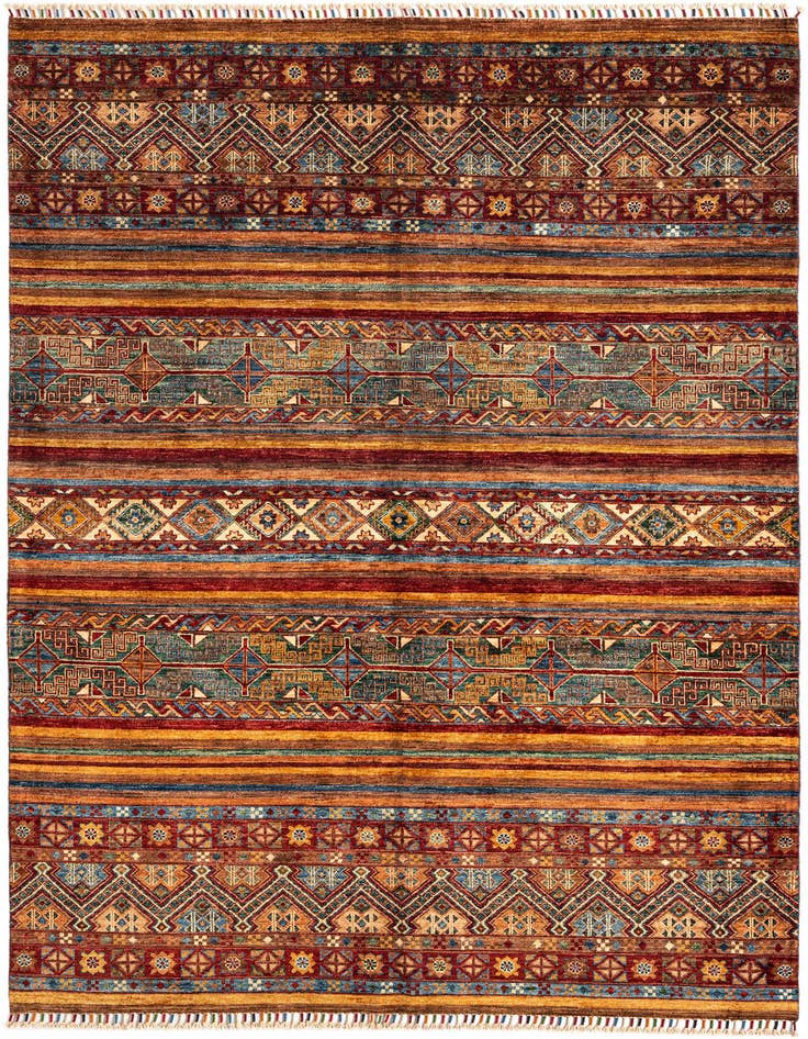 Detail image of 5' 6 x 8' Ariana Ziegler Wool Rug