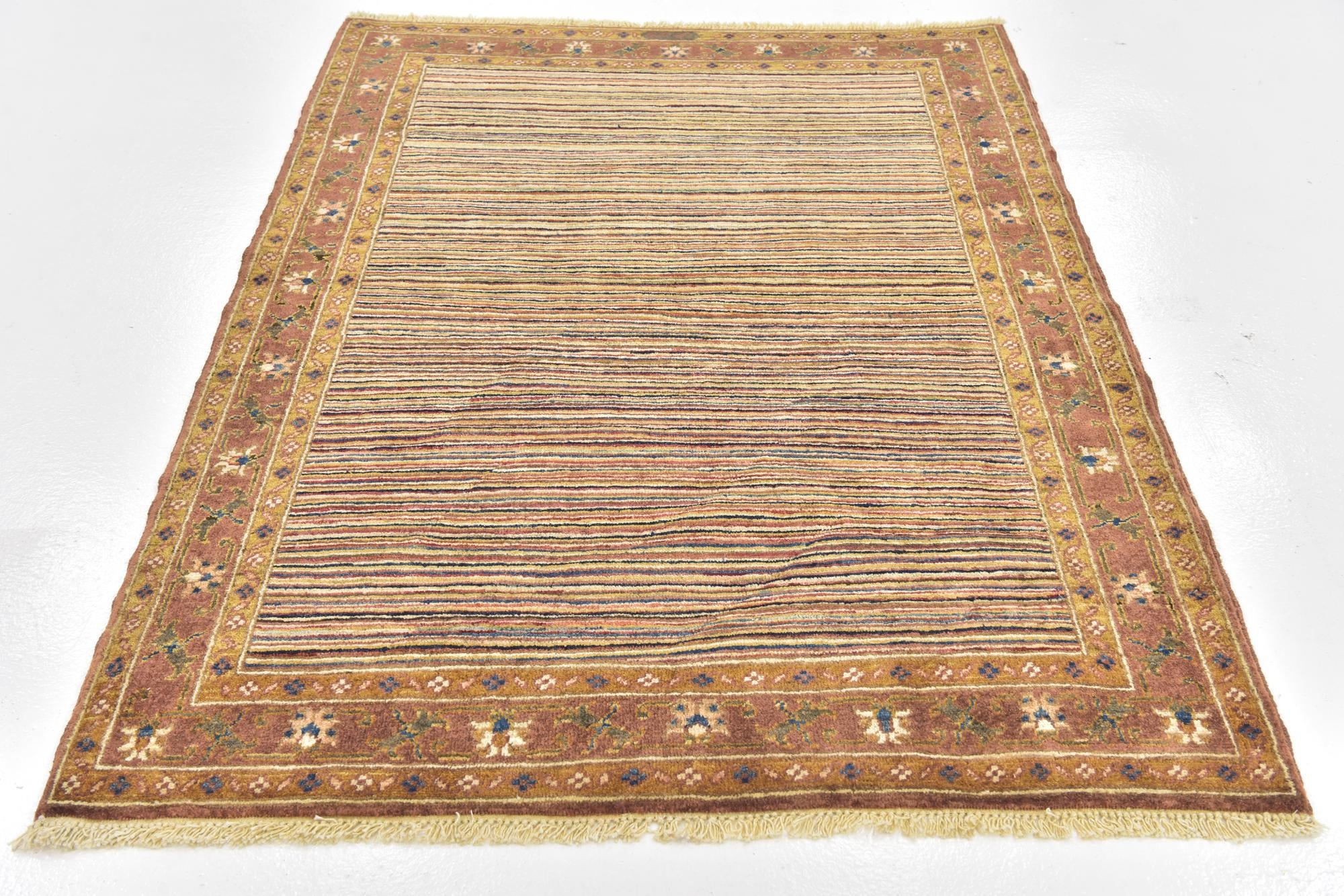 4' 2 x 5' 7 Hand Knotted Ariana Ziegler Wool Rug