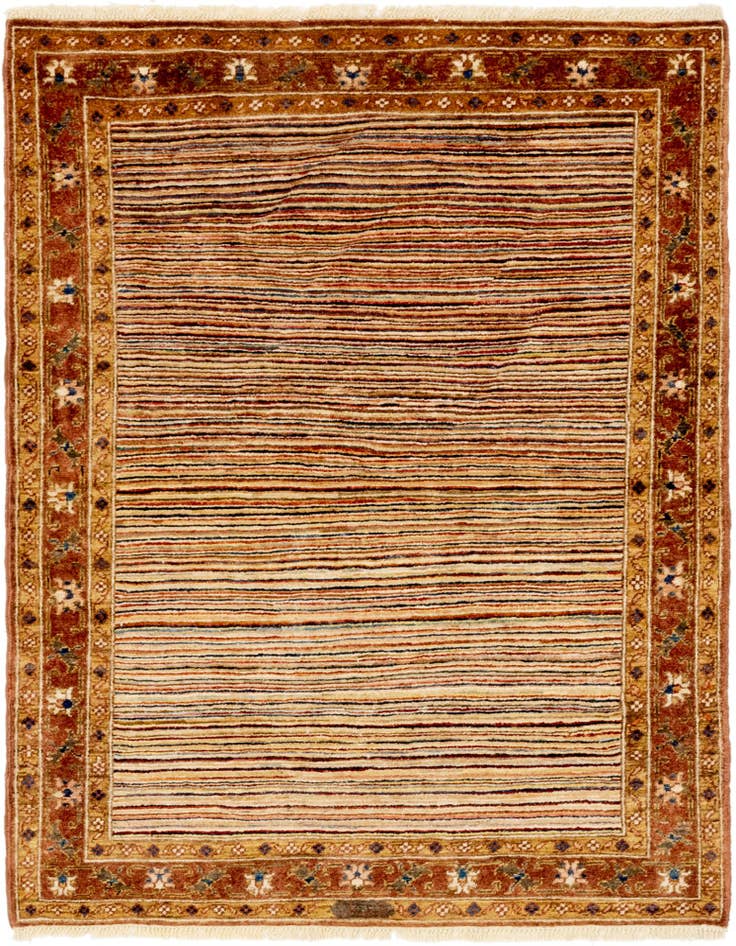 Detail image of 4' 2 x 5' 7 Hand Knotted Ariana Ziegler Wool Rug