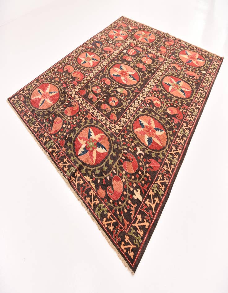 Detail image of 8' 1 x 9' 9  Hand Knotted Ariana Ziegler Rug