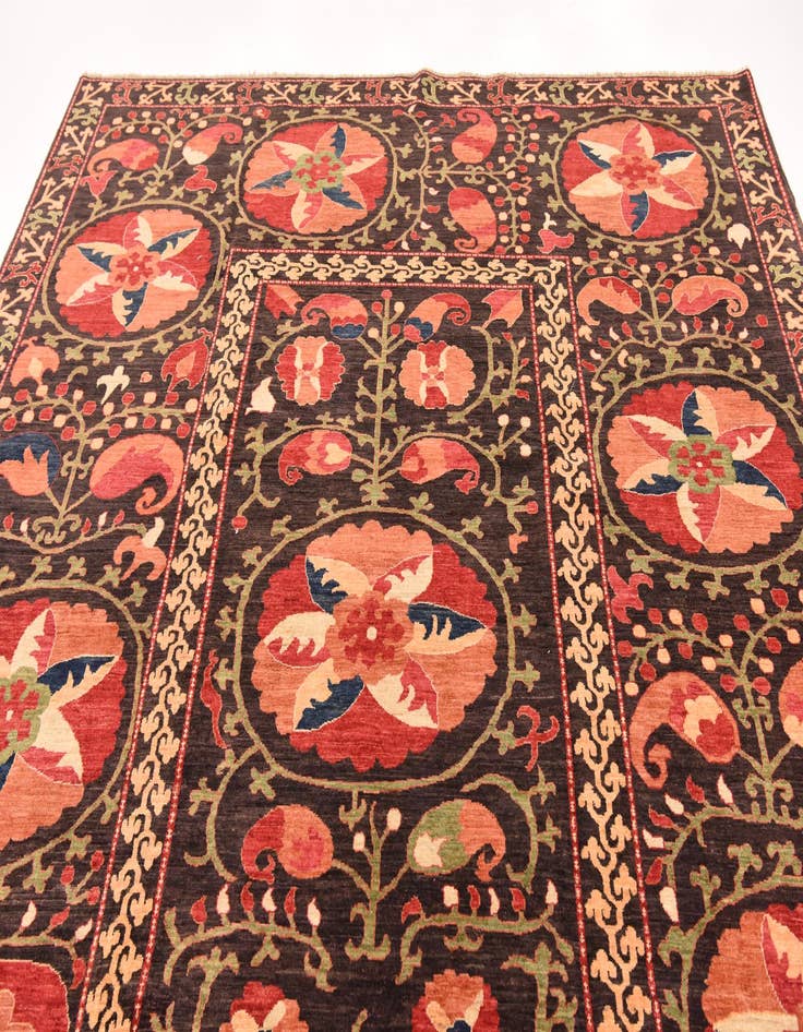 Detail image of 8' 1 x 9' 9  Hand Knotted Ariana Ziegler Rug