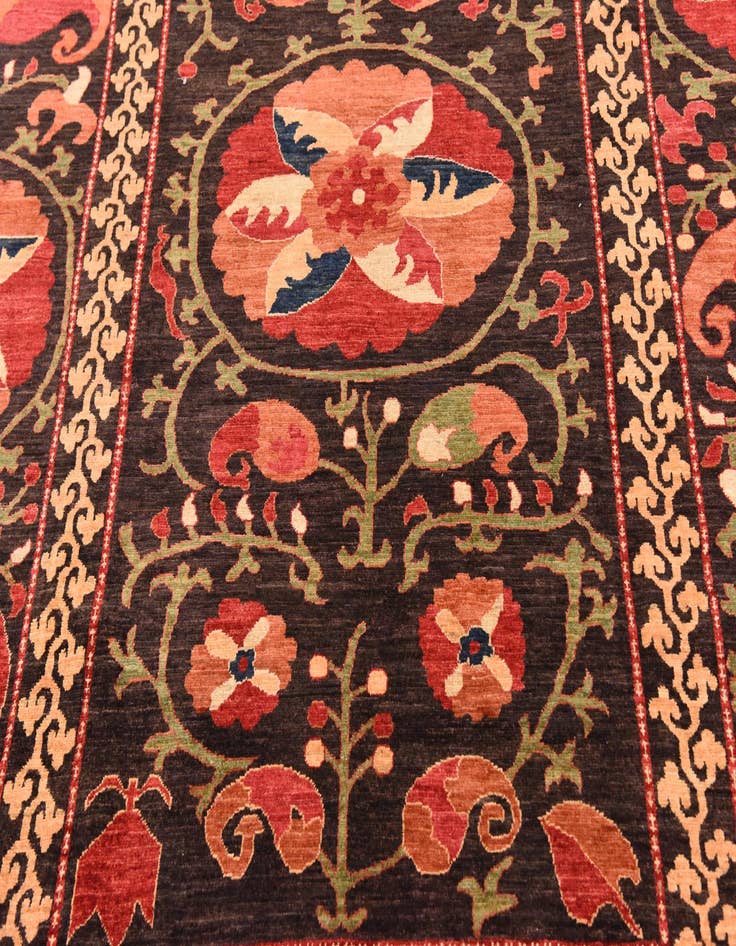 Detail image of 8' 1 x 9' 9  Hand Knotted Ariana Ziegler Rug